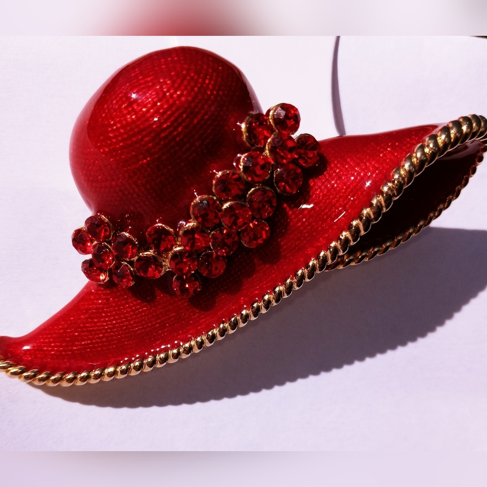 Red Hat Brooch